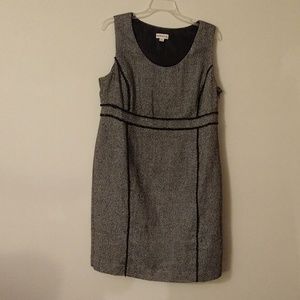 Merona brand black, gray, and silver jumper.